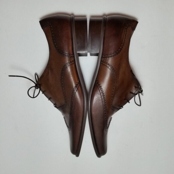 NWOT Ingledew\'s Oxford Wingtip Shoes Brown sz 8.5